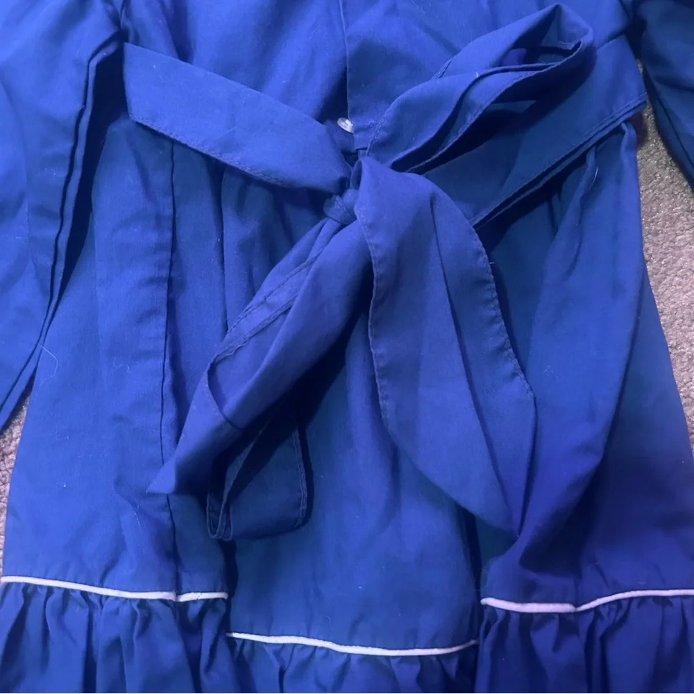 Vintage Jo-Joe Blue Smocked Dress. Size 4 - Picture 4 of 7